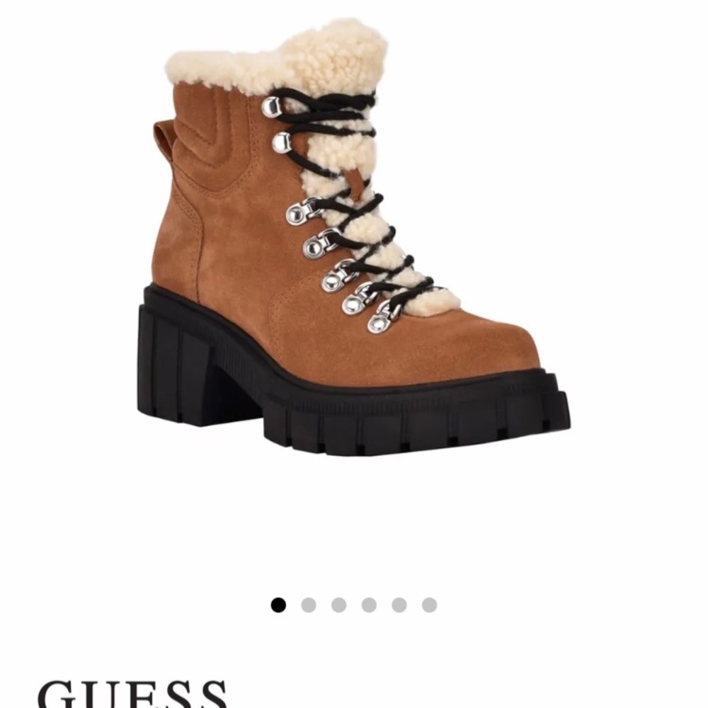 Guess Kiele Sherpa-Lined Hiker Boots
